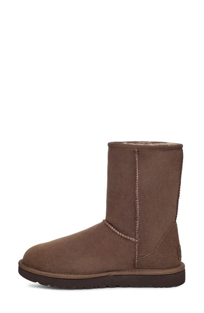 Ugg Classic Short Ii High Heels Ankle Boots In Brown Suede In Burnt Cedar