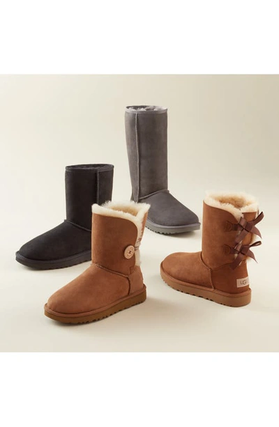 Ugg Classic Short Ii High Heels Ankle Boots In Brown Suede In Burnt Cedar