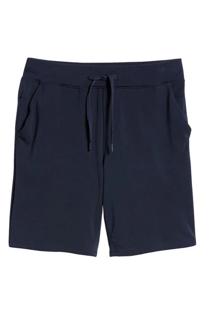 Shop Cozy Earth Ultrasoft Jogger Pajama Shorts In Navy