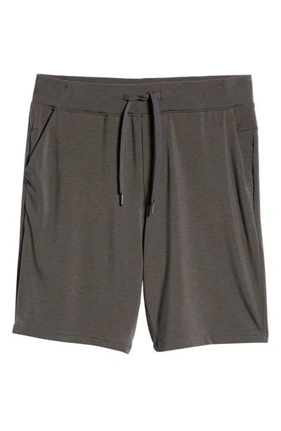 Shop Cozy Earth Ultrasoft Jogger Pajama Shorts In Charcoal