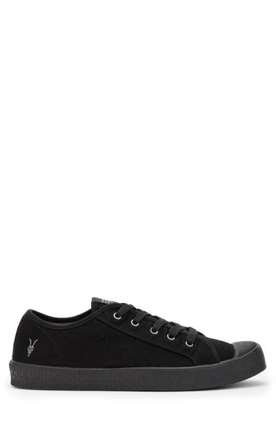 Shop Allsaints Mem Low Top Sneaker In Black/ Black