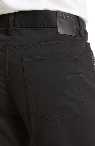 ZEGNA ZEGNA CITY FIT STRETCH COTTON PANTS 