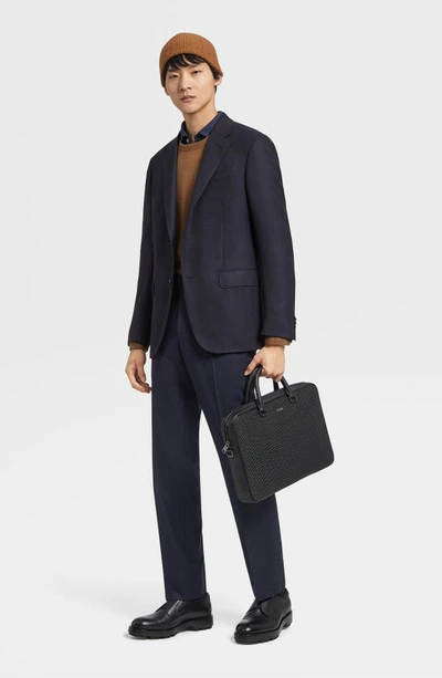 Zegna Oasi Cashmere Sweater In Brown
