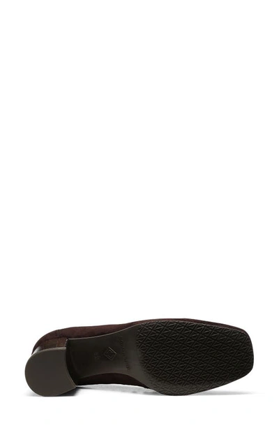 Shop Donald Pliner Cormac Stud Block Heel Loafer In Dark Brown