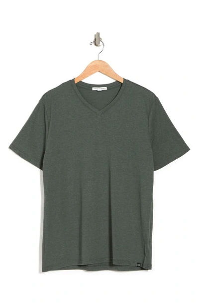 Shop Threads 4 Thought Slim Fit V-neck T-shirt In Dirty Evergreen