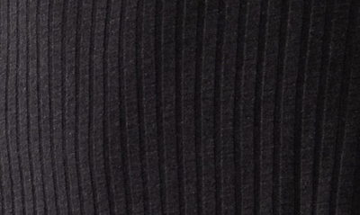 Edikted Dekota Ribbed Side Slit Strapless Top In Black