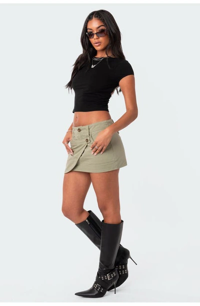 Edikted Bambi Open Back Crop T-shirt In Black