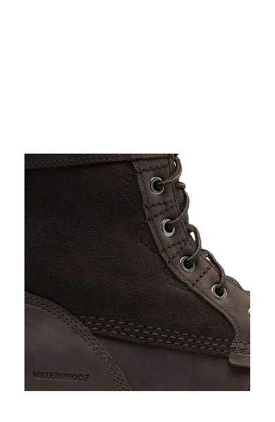 Shop Sorel Carson Storm Waterproof Boot In Blackened Brown/ Khaki Ii