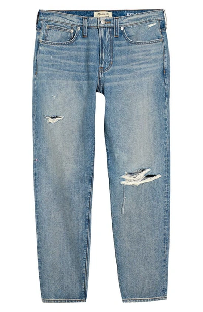 Shop Madewell Relaxed Ripped Taper Jeans In Corlett Wash