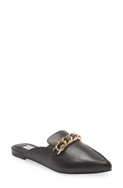 Shop Steve Madden Faine Mule In Black Leat