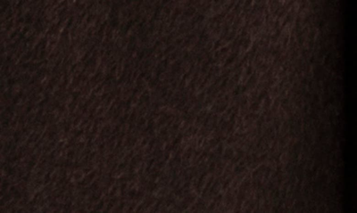 Shop Sofia Cashmere Leather Trim Alpaca Blend Wrap In Dark Brown