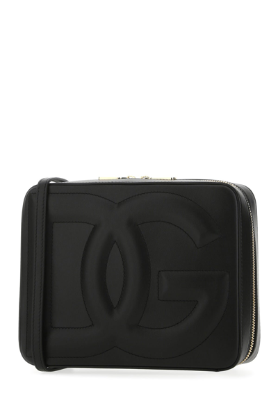 Dolce & Gabbana Black Leather Crossbody Bag