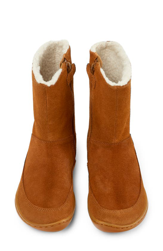 Camper Kids Peu Cami faux-shearling lined boots - Brown
