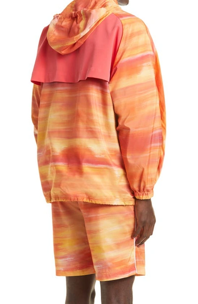 Shop Ahluwalia Jhlokia Hooded Jacket In Orange Sunset