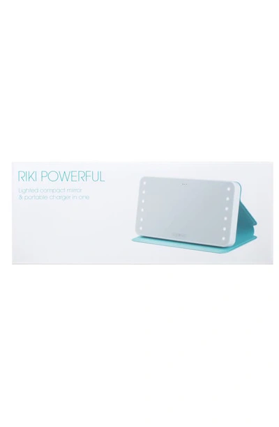 Shop Riki Loves Riki Riki Powerful Led-lighted Mirror & Power Bank In White