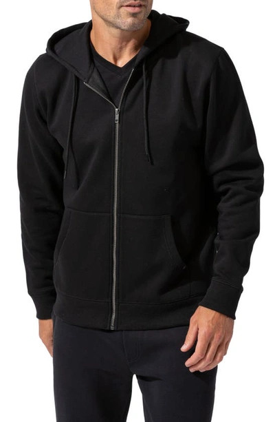 Shop Threads 4 Thought Organic Cotton Blend Zip Hoodie In Black
