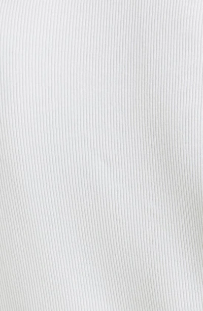 Veronica Beard Coralee Puff Sleeve Henley T-shirt In White