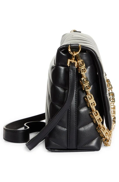 Shop Givenchy Medium 4g Quilted Leather Shoulder Bag In Black