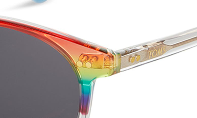 Shop Toms Bellini 52mm Round Sunglasses In Rainbow/indigo