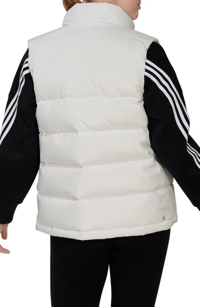 Shop Adidas Originals Helionic Water Repellent 600 Fill Power Down Vest In White