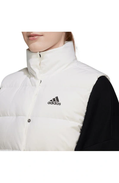 Shop Adidas Originals Helionic Water Repellent 600 Fill Power Down Vest In White