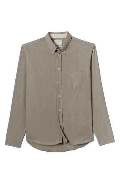 Billy Reid Tuscumbia Standard Fit Flannel Button-down Shirt In Tan