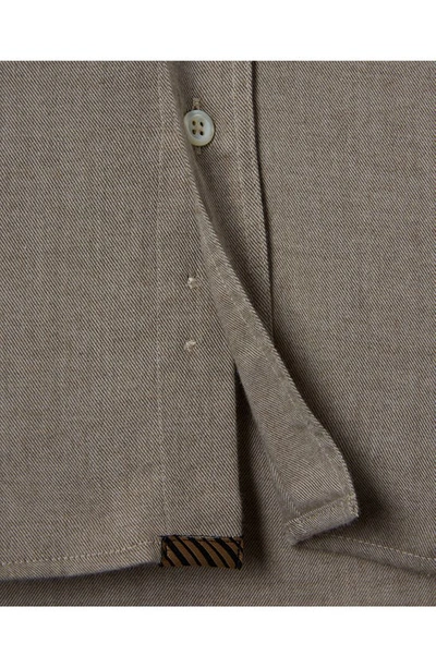 Billy Reid Tuscumbia Standard Fit Flannel Button-down Shirt In Tan