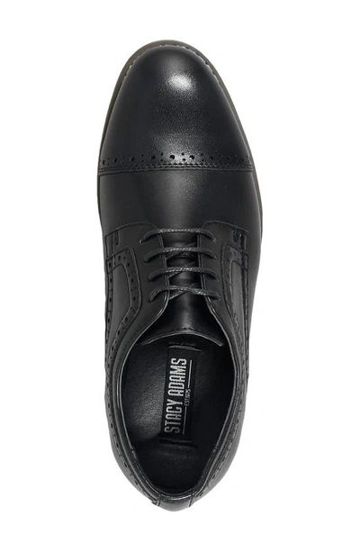 Shop Stacy Adams Dickinson Cap Toe Derby In Black