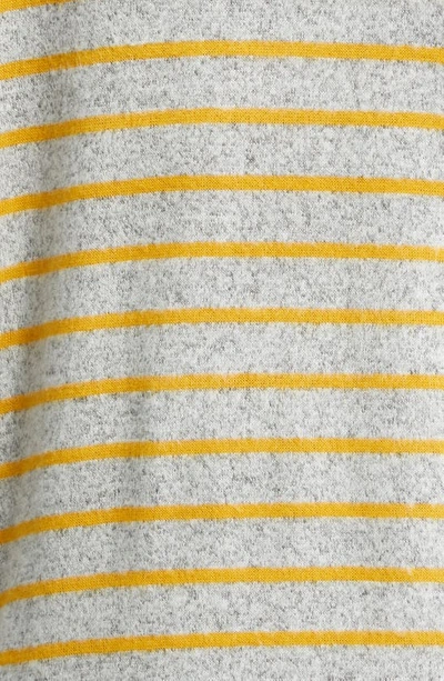 Loveappella Raglan Stripe Top In Mustard