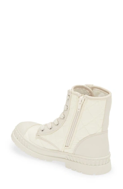 Shop Open Edit Kids' Bode Quilted Combat Boot In Ivory