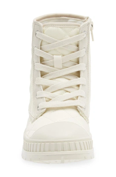 Shop Open Edit Kids' Bode Quilted Combat Boot In Ivory