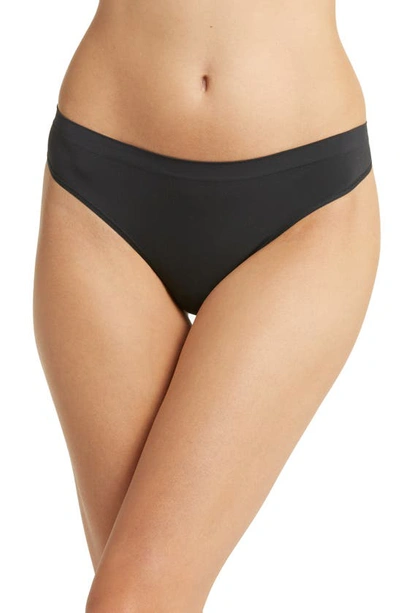 Shop Skims Soft Smoothing Seamless Thong In Eclipse