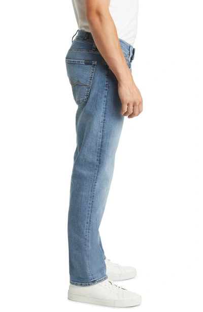 Shop 7 For All Mankind The Straight Leg Jeans In Tenno Blue