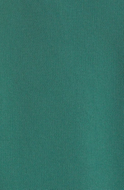Shop Cinq À Sept Khloe Ruched Sleeve Blazer In Dark Emerald