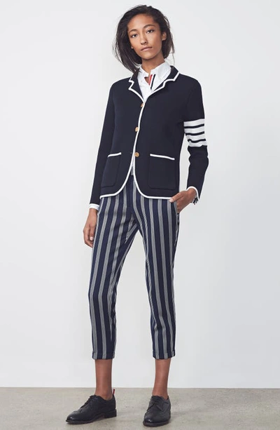 Thom Browne White Classic Button-down Point Collar Shirt In White