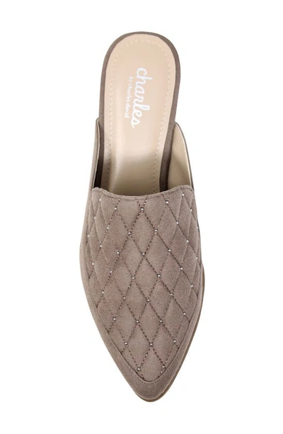 Shop Charles By Charles David Este Quilted Mule In Taupe