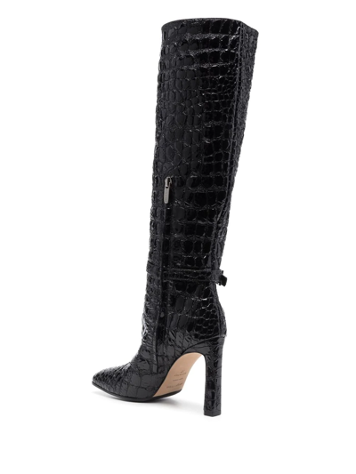 Shop Sergio Rossi Sr Nora 110mm Knee-high Boots In Black