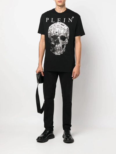 Philipp Plein Skull Print Short-sleeve T-shirt In Black