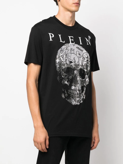 Philipp Plein Skull Print Short-sleeve T-shirt In Black