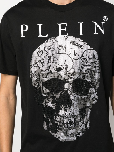 Philipp Plein Skull Print Short-sleeve T-shirt In Black