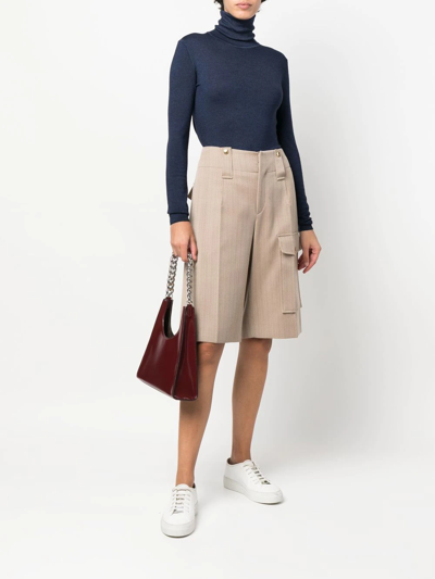 Aspesi Roll-neck Knit Jumper In Blue