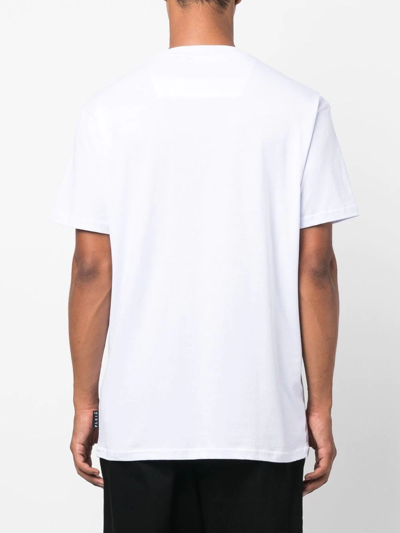 Philipp Plein Skull-print Crew-neck T-shirt In Weiss