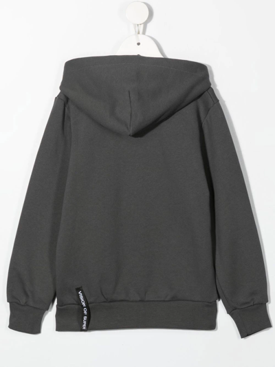 Vision Of Super X-ray Print Hoodie In Grau