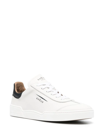 Shop Ghoud Lace-up Low-top Sneakers In White