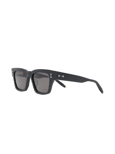Akoni Square-frame Sunglasses In Black