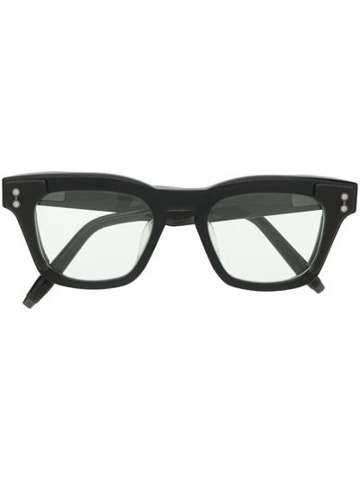 Shop Akoni Square-frame Glasses In Black