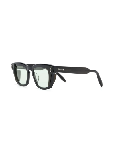Shop Akoni Square-frame Glasses In Black
