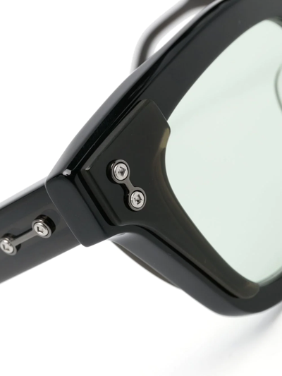 Shop Akoni Square-frame Glasses In Black