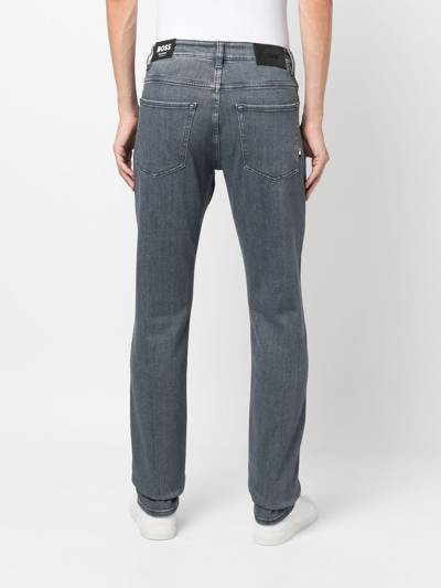 Shop Hugo Boss Skinny-cut Denim Jeans In Grau