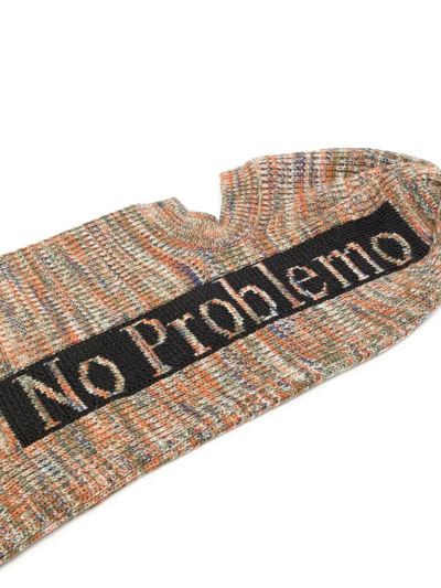 Aries Logo-print Knitted Balaclava In Mehrfarbig